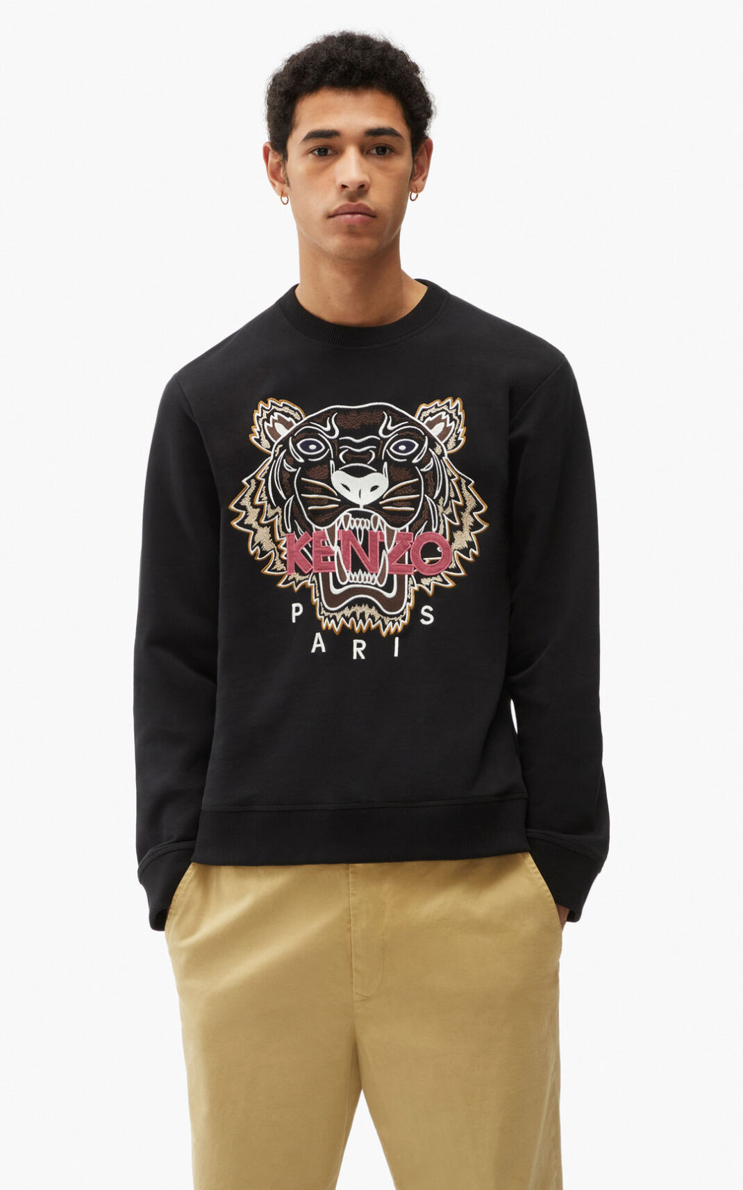 Kenzo Tiger Sweatshirt Herre - Sort DK-481129